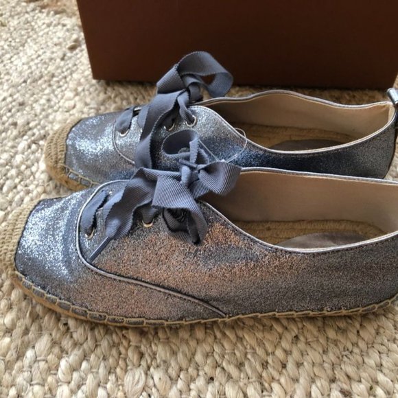 Glitter Espadrilles, Size 6.5 B - Picture 3 of 6